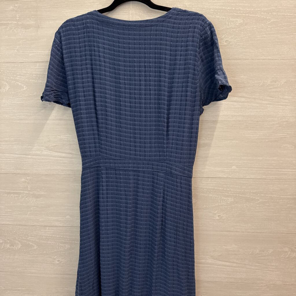 Loft Blue Short Sleeve Midi Dress 14