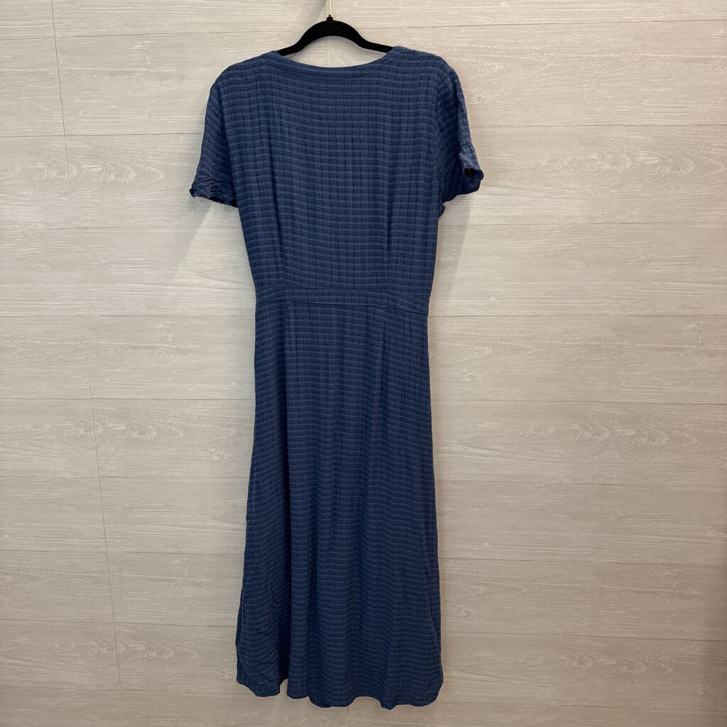 Loft Blue Short Sleeve Midi Dress 14