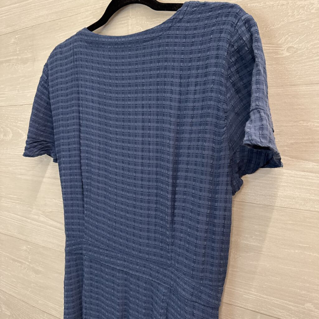 Loft Blue Short Sleeve Midi Dress 14