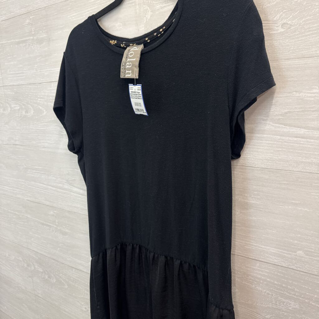 Anthropologie Short Sleeve Drop Waist Dress Small