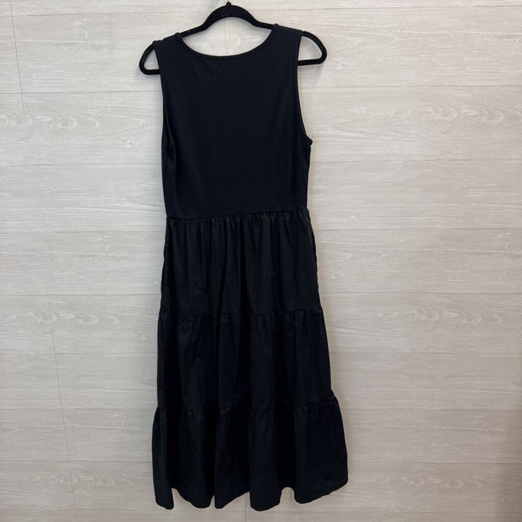 Black Midi Tank Dress Large