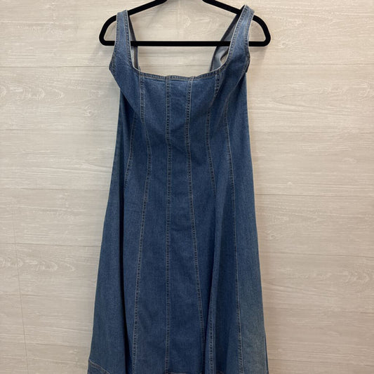 Denim Corset Midi Dress Large