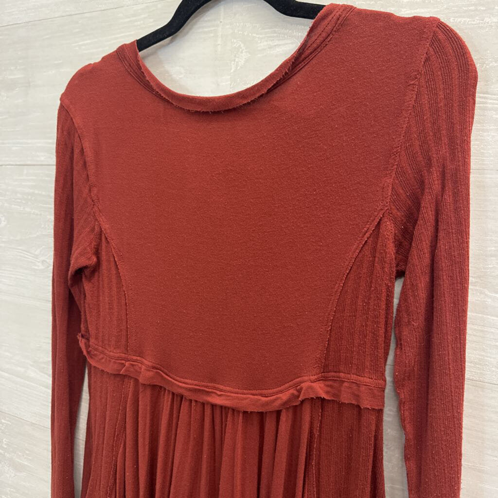 Free People Birdie Henley Long Sleeve Top Small