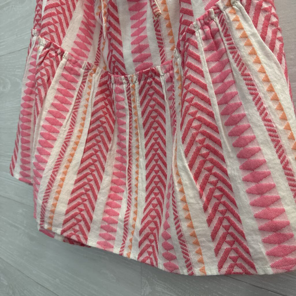 Loft Patterned Elastic Waist Short Skirt Medium