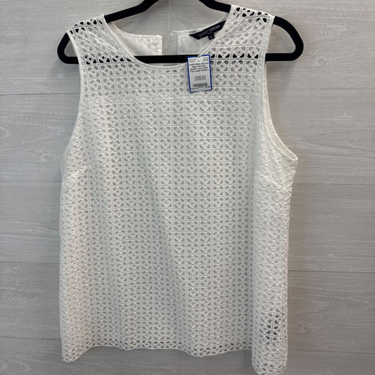 Mario Serrani Eyelet Lace Tank Top Large