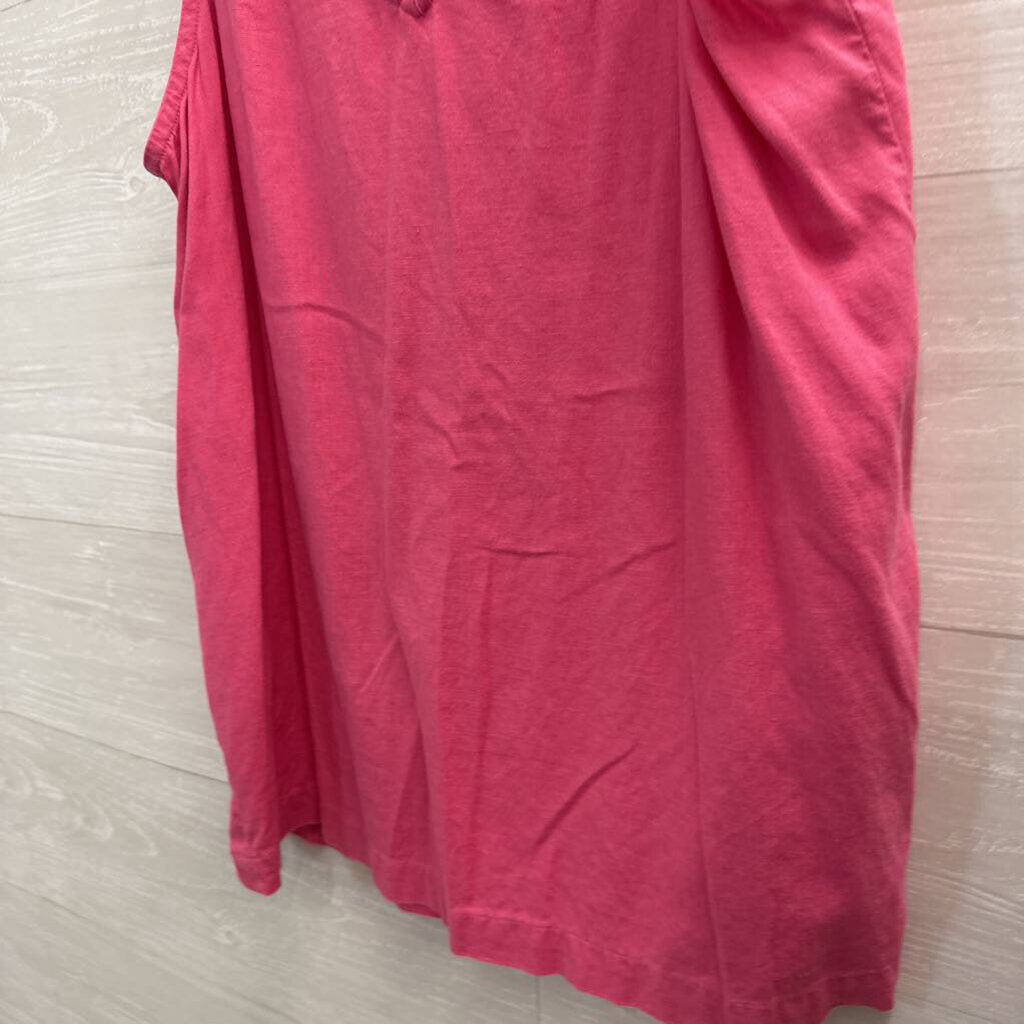Loft Linen Blend Tie Strap Tank Top Medium