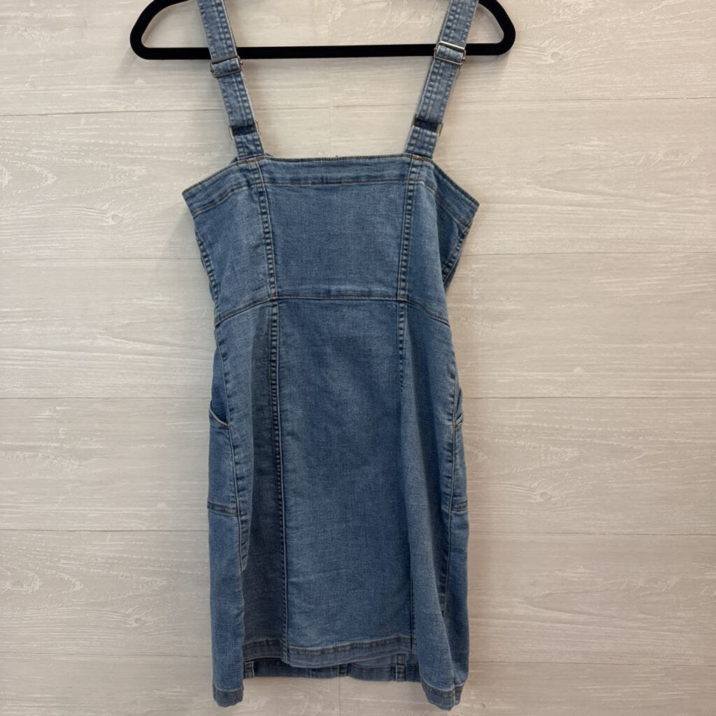 Divided Button Up Denim Dress XXS
