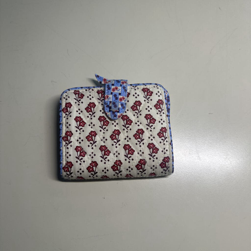 Vera Bradley Quilted Flower Print Tab Wallet