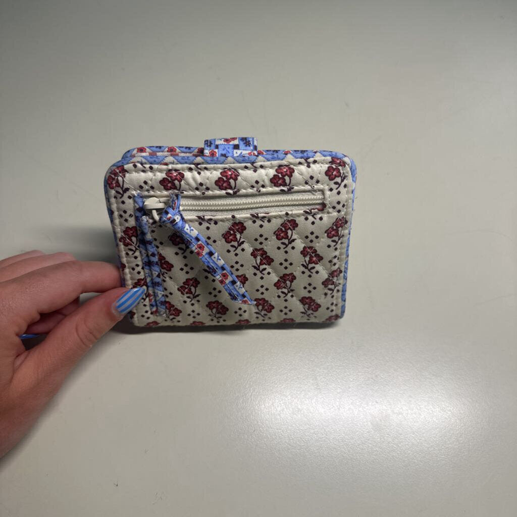 Vera Bradley Quilted Flower Print Tab Wallet