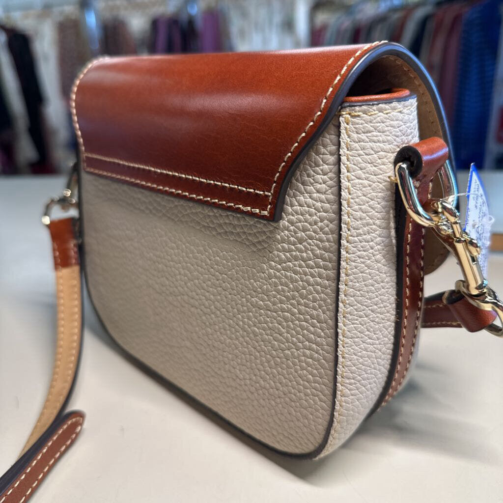 Dooney & Bourke Pebble Turnlock Flap Saddle Crossbody