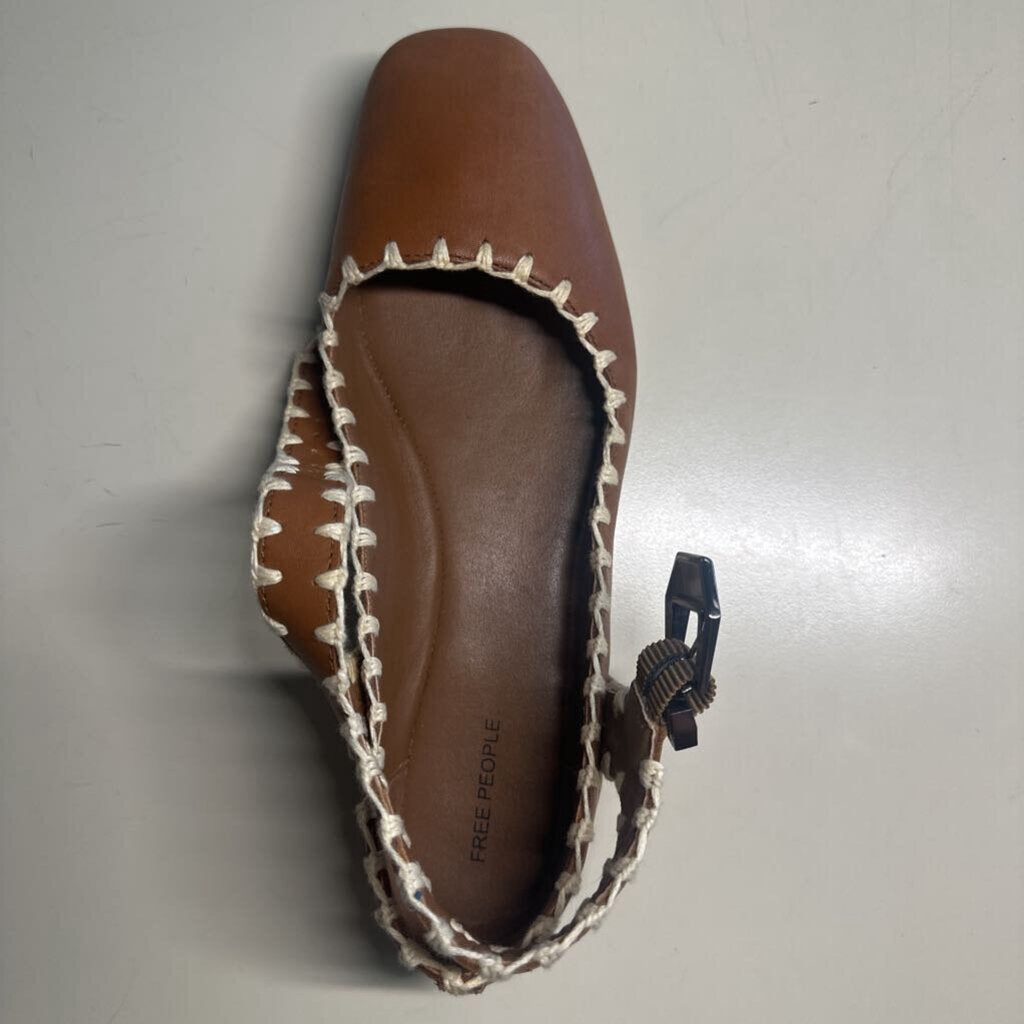 Free People Crochet Mystic Mary Jane Flats 7.0
