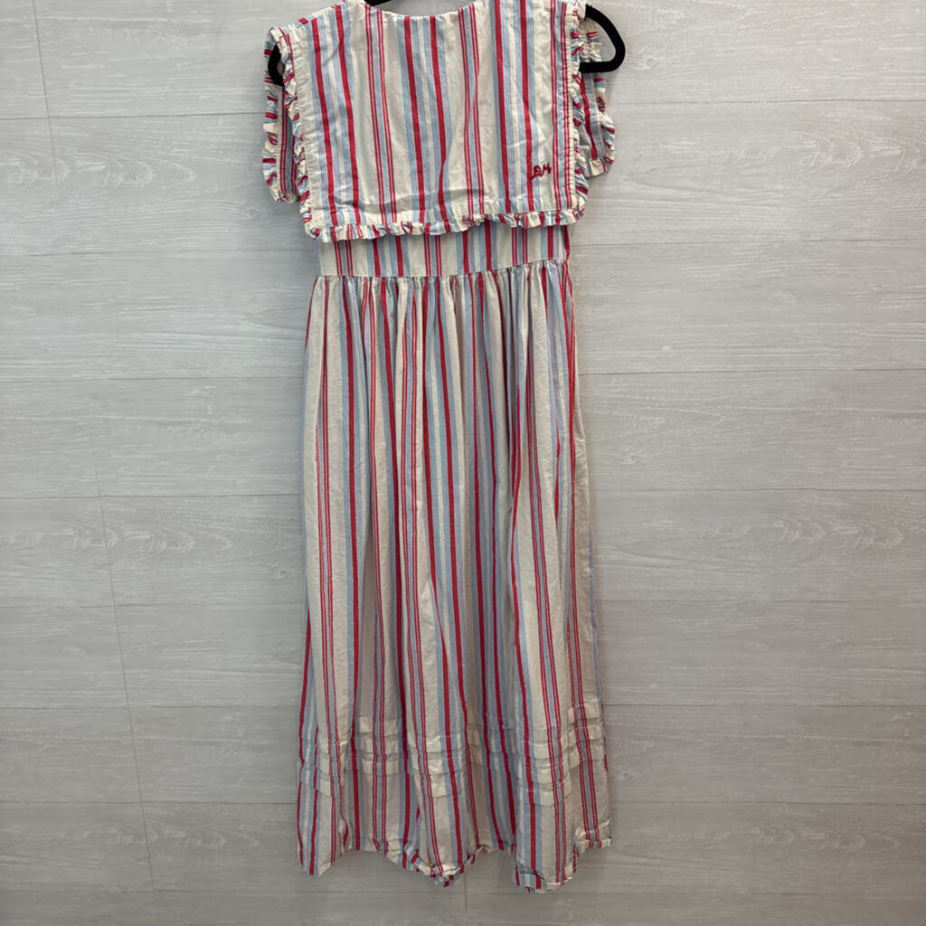 Damson Madder Josephine Striped Cotton Dress 6