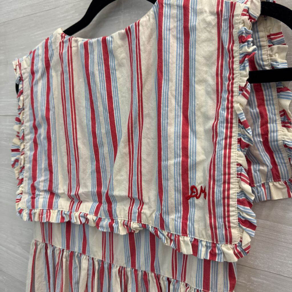 Damson Madder Josephine Striped Cotton Dress 6