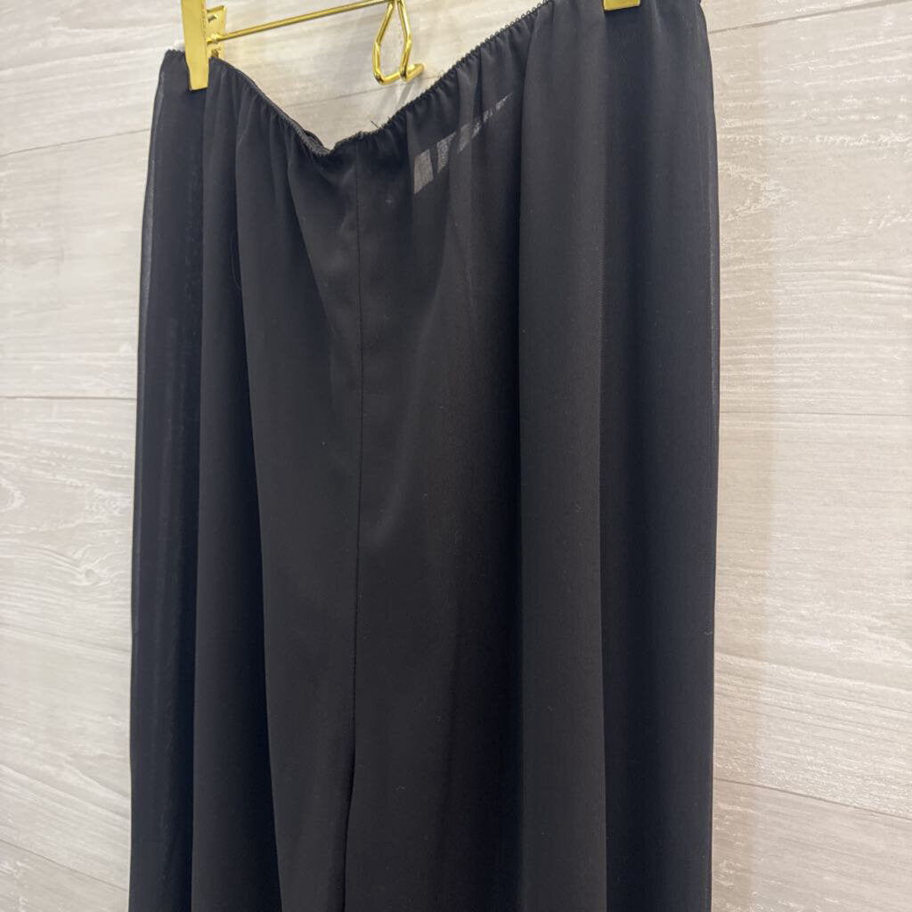 Alex Evenings Pull On Chiffon Palazzo Pants Large