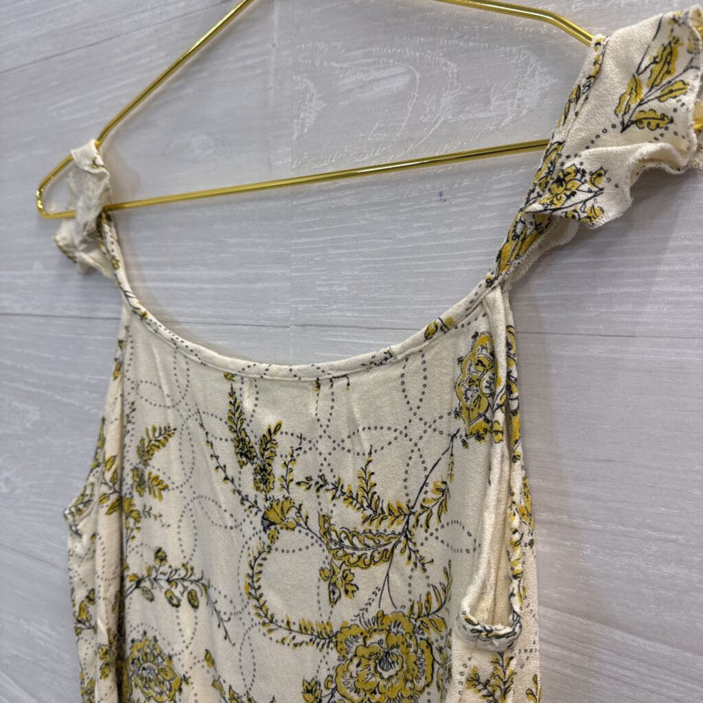 World Market Flower Print Tank Top Small/Medium