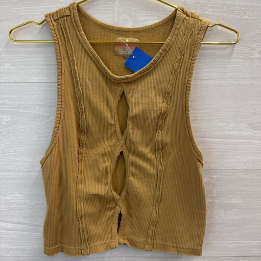 FP Movement Ribbed Keyhole Front Tank Top Small