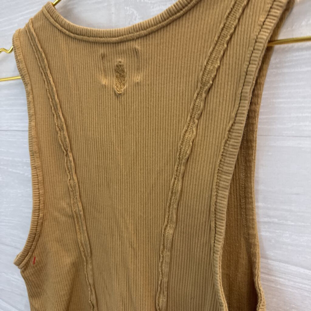 FP Movement Ribbed Keyhole Front Tank Top Small