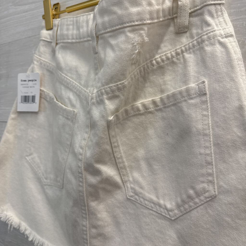 We The Free Zip Front Denim Skirt 25
