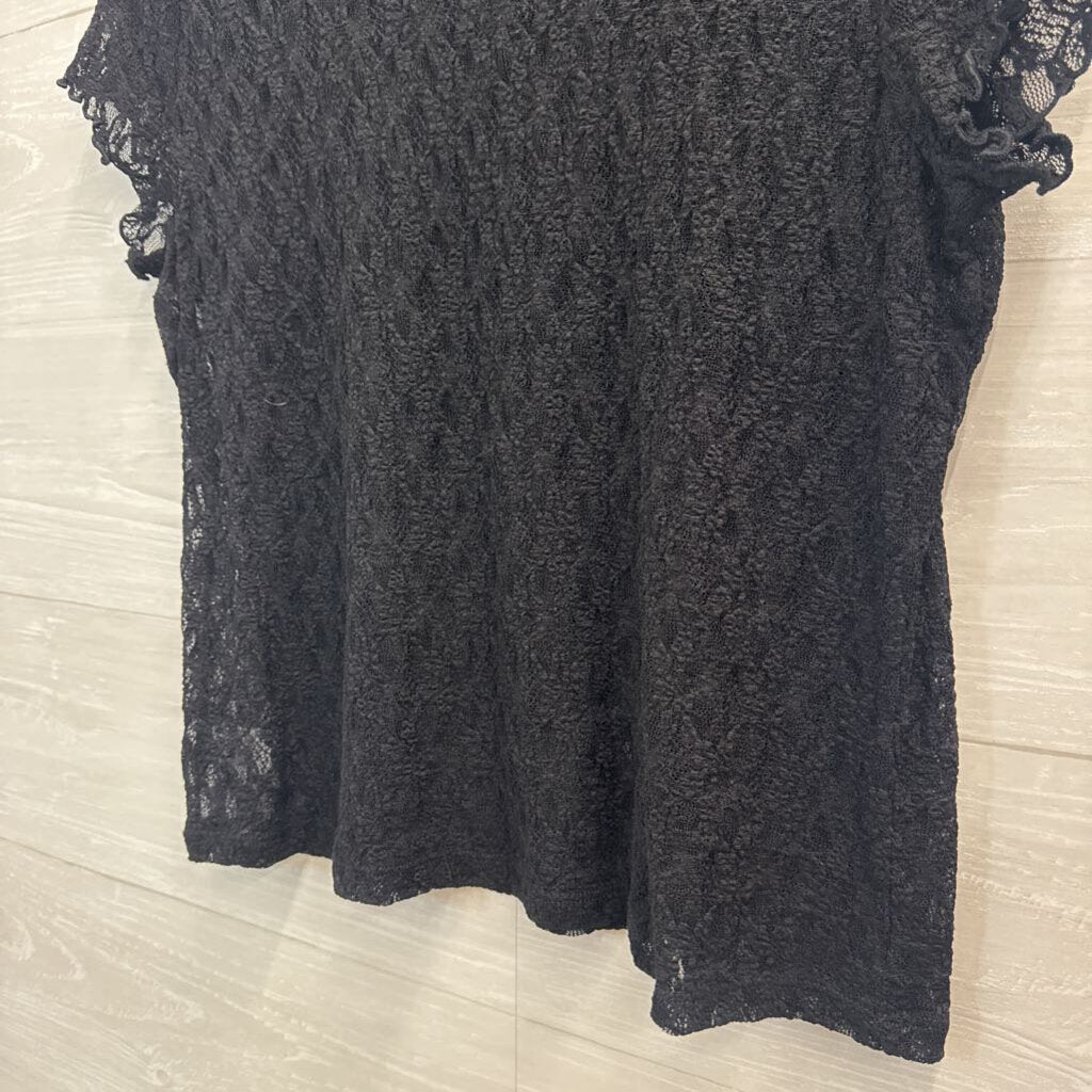 Loft Sheer Lace T-Shirt Extra Large