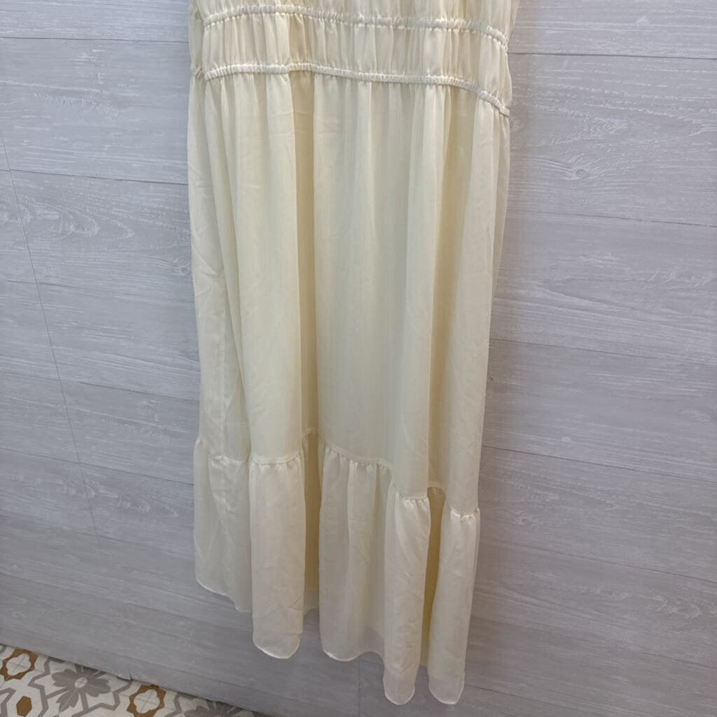 A New Day Sheer Tiered Maxi Dress Medium