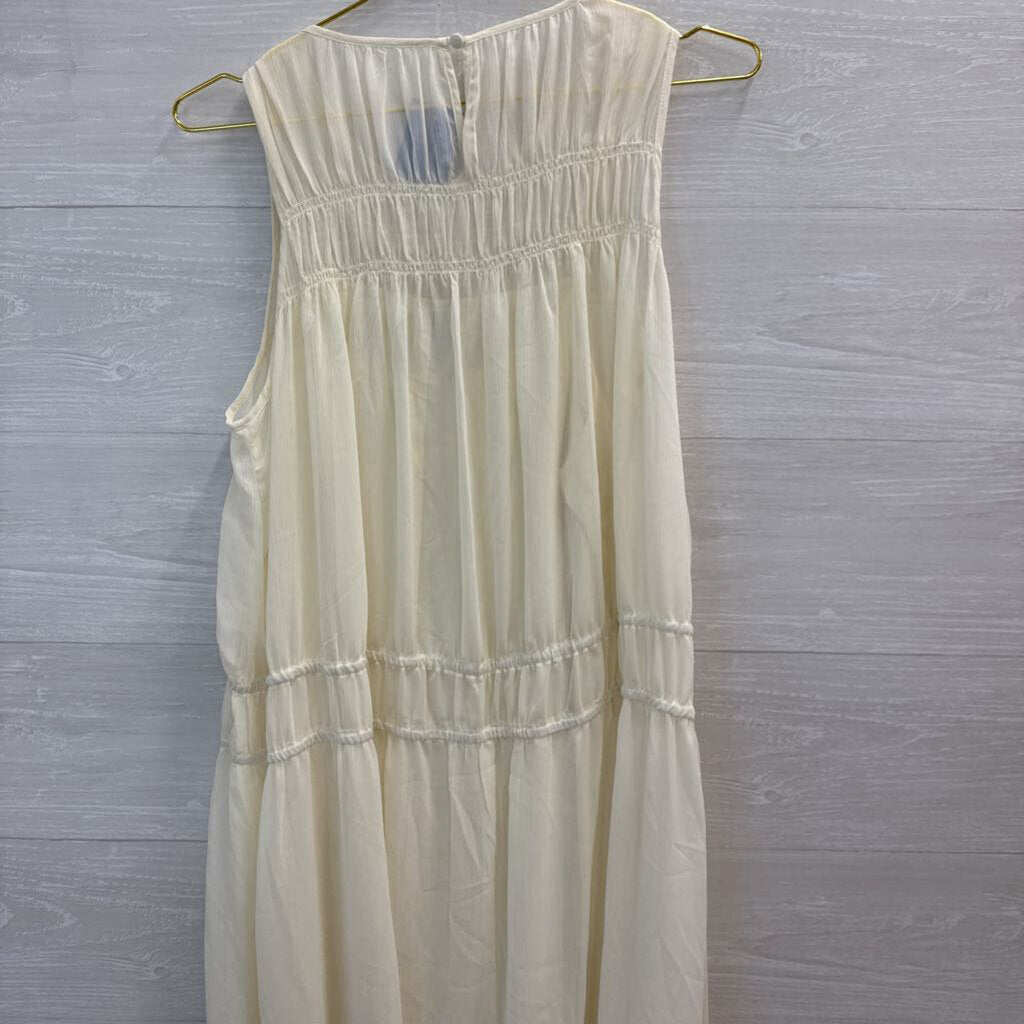 A New Day Sheer Tiered Maxi Dress Medium