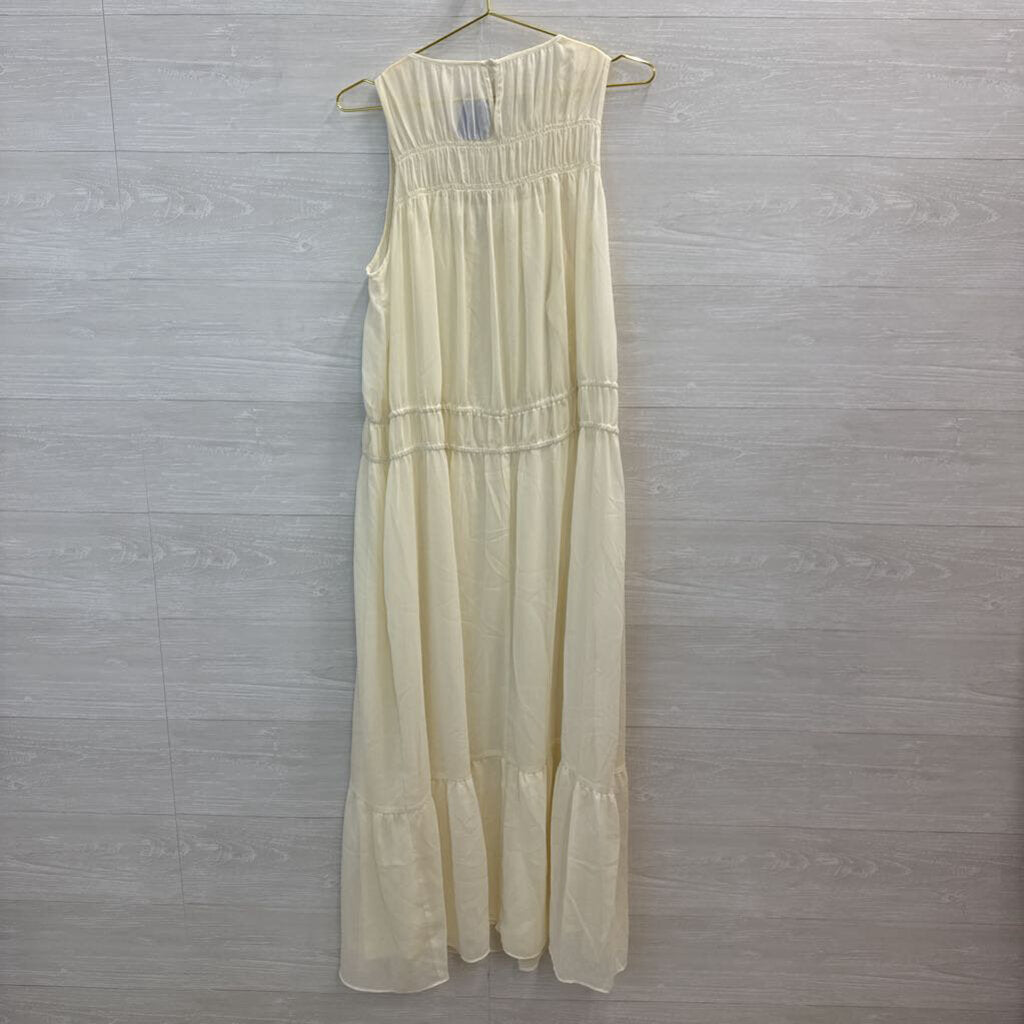 A New Day Sheer Tiered Maxi Dress Medium