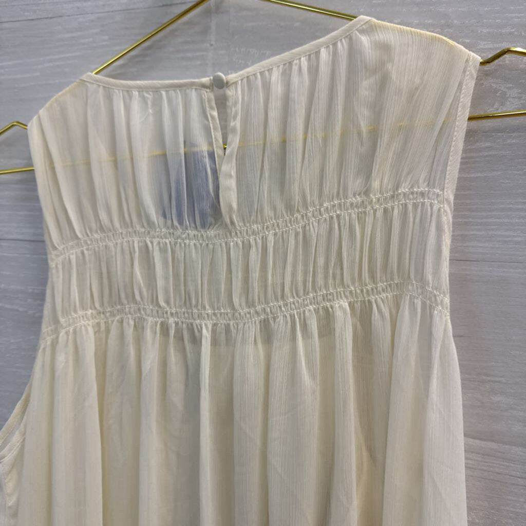 A New Day Sheer Tiered Maxi Dress Medium