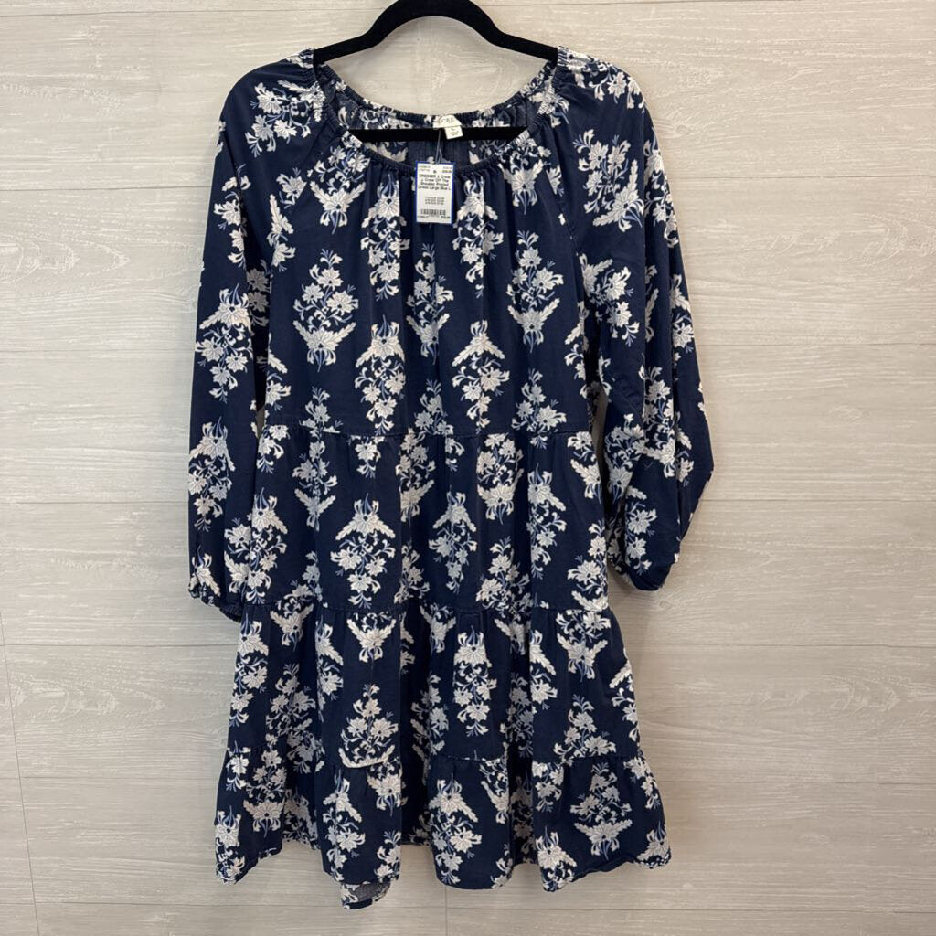 J. Crew Off The Shoulder Printed Dress Large