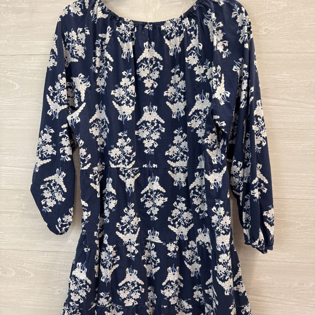 J. Crew Off The Shoulder Printed Dress Large