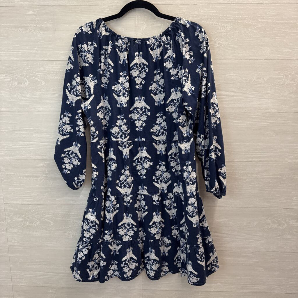 J. Crew Off The Shoulder Printed Dress Large