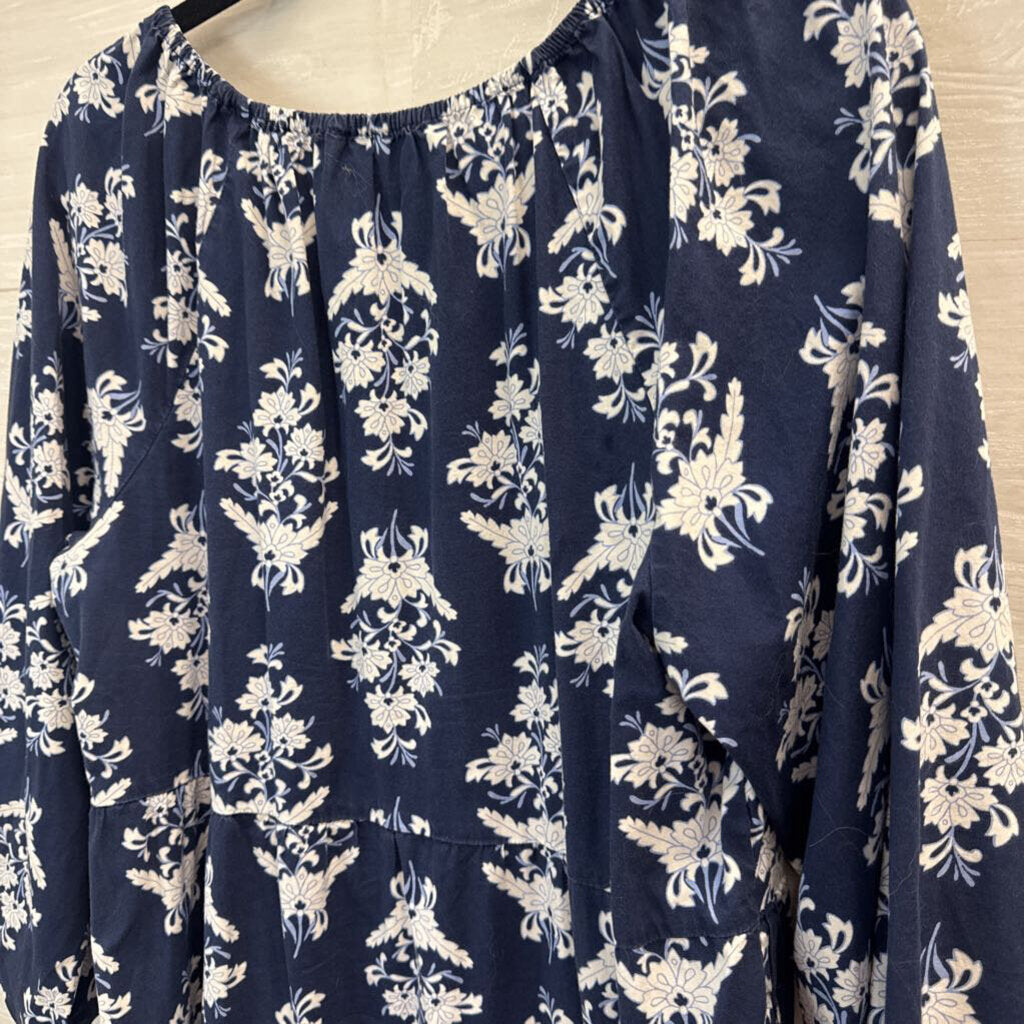 J. Crew Off The Shoulder Printed Dress Large