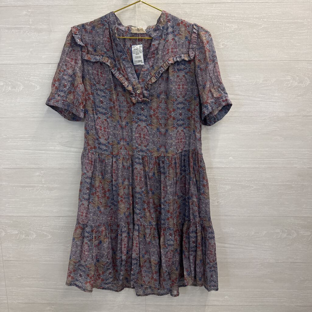 The Korner Printed Short Sleeve Dress Medium