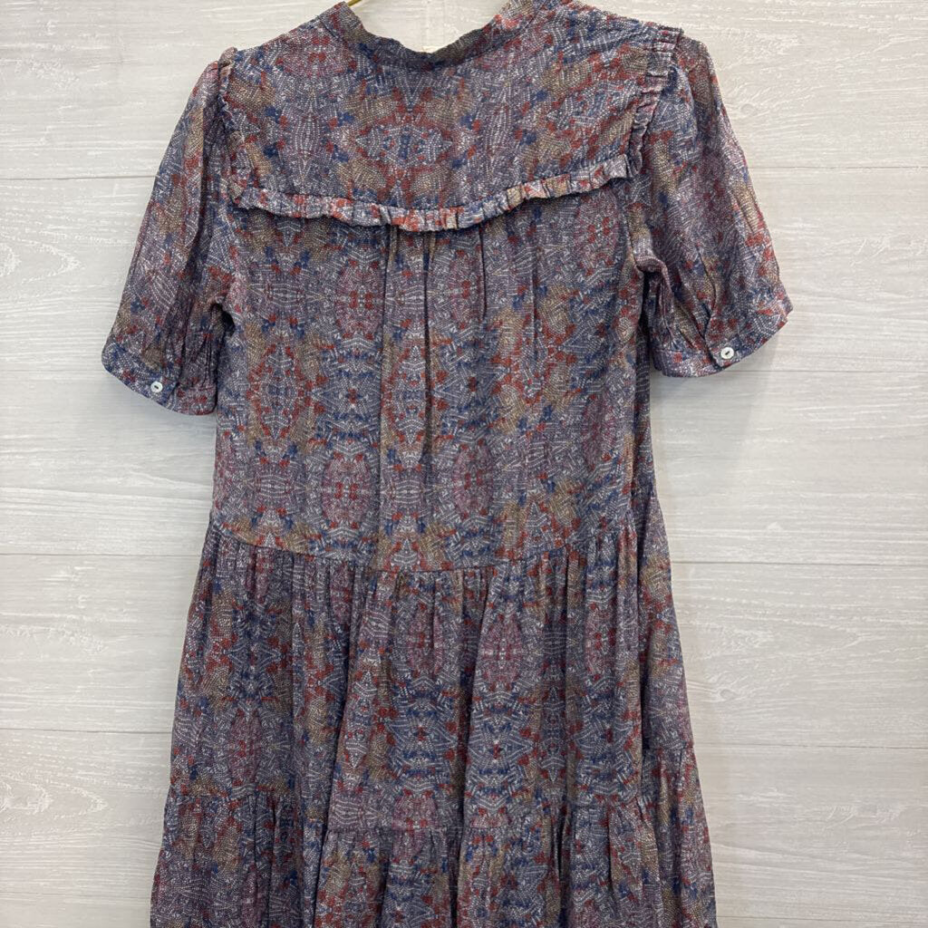 The Korner Printed Short Sleeve Dress Medium