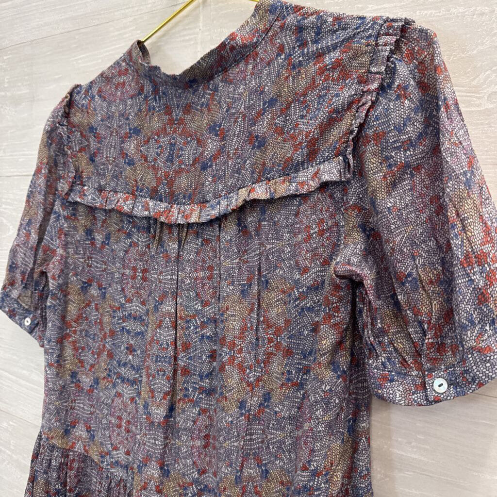 The Korner Printed Short Sleeve Dress Medium