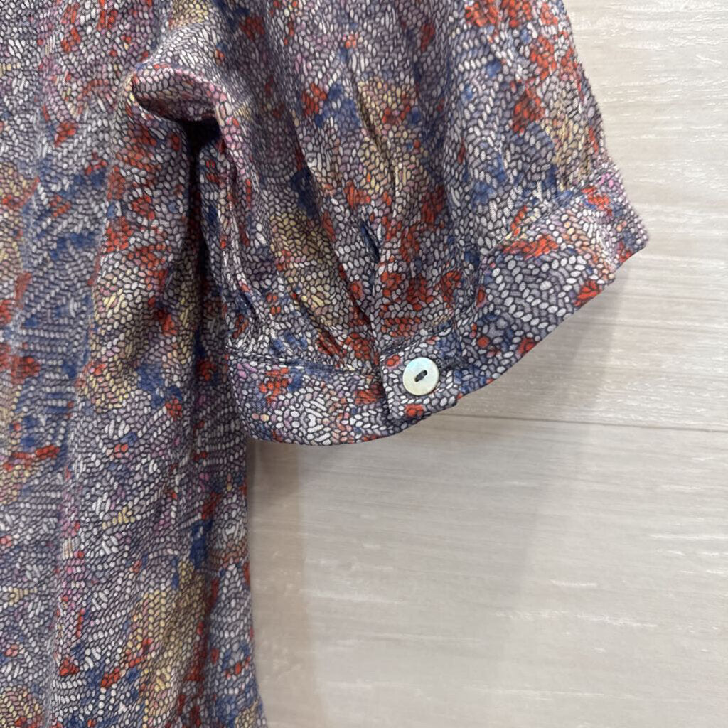 The Korner Printed Short Sleeve Dress Medium