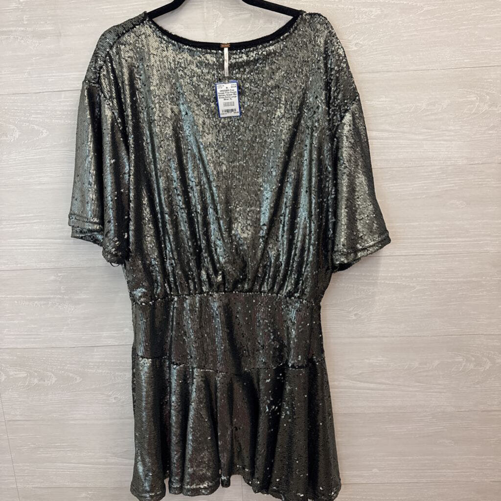 Free People Manuka Sequin Mini Dress Extra Large