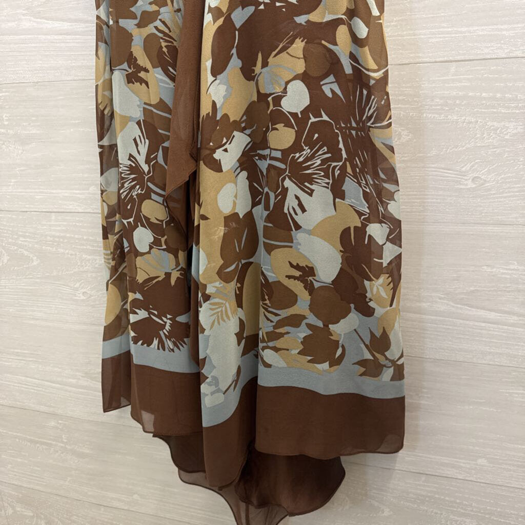 Y2K BCBGMaxAzria Printed Halter Dress 10