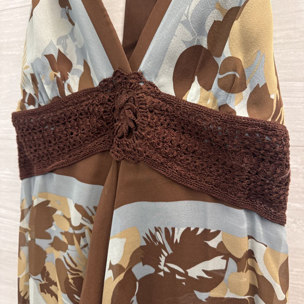 Y2K BCBGMaxAzria Printed Halter Dress 10