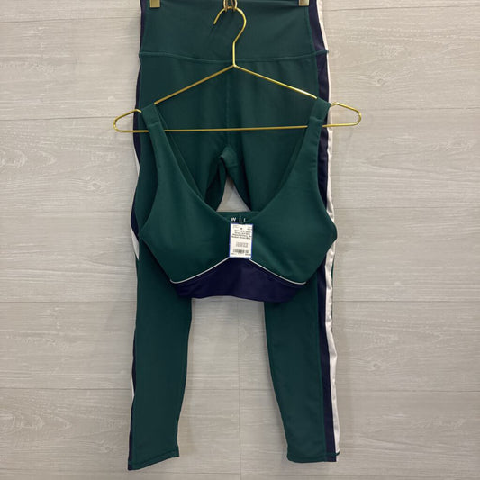 WILO Green and Blue Ribbed Athletic Set Medium