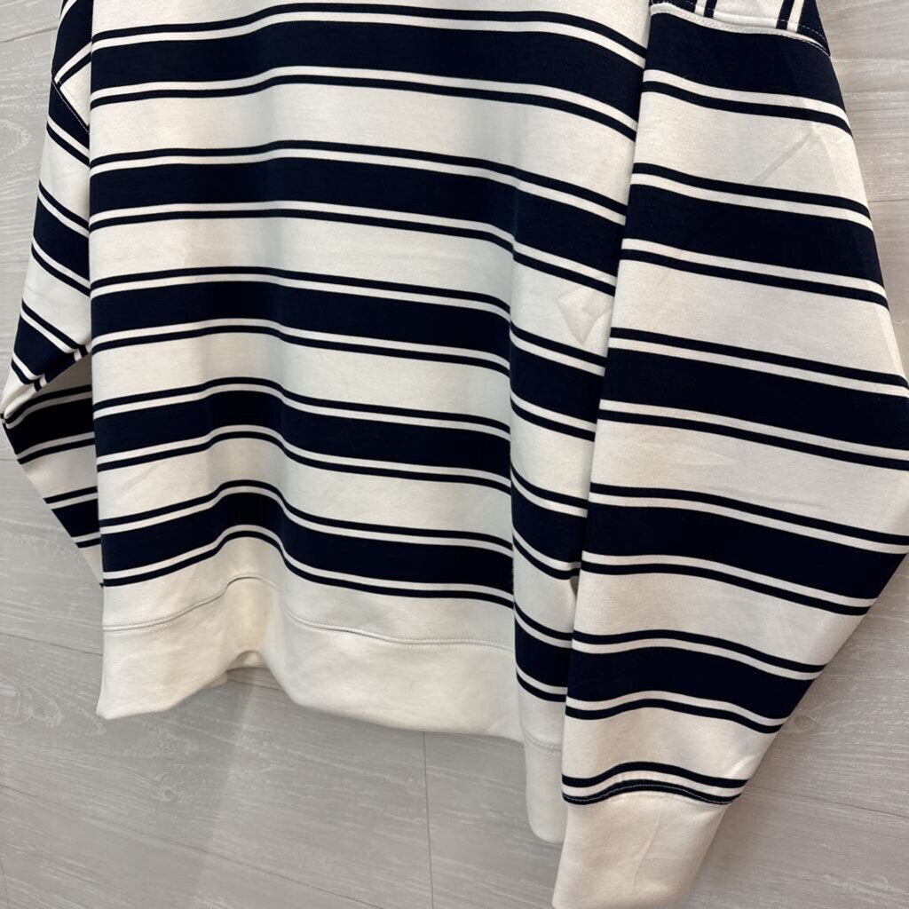 Danskin Striped Crewneck Sweatshirt Medium