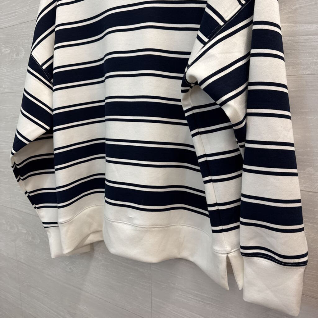 Danskin Striped Crewneck Sweatshirt Medium