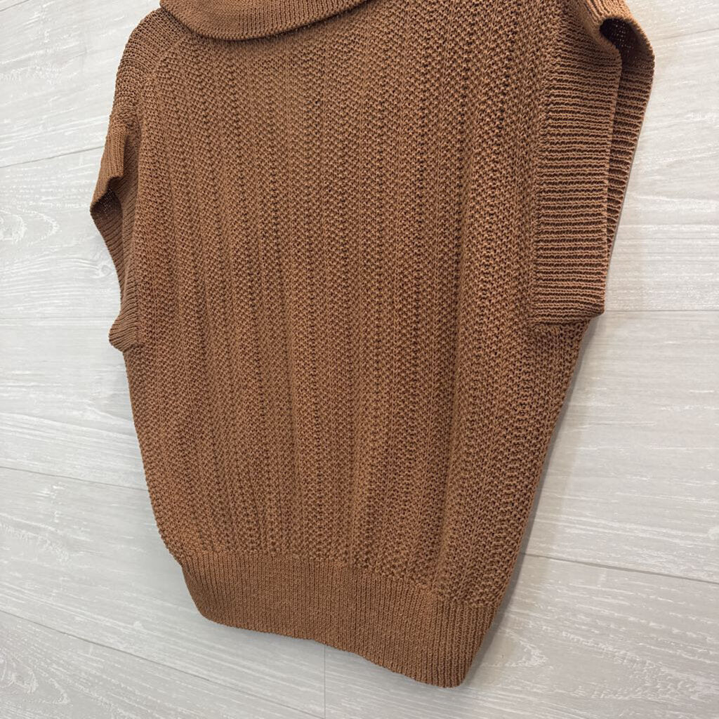 Z Supply Short Sleeve Knit Sweater Medium