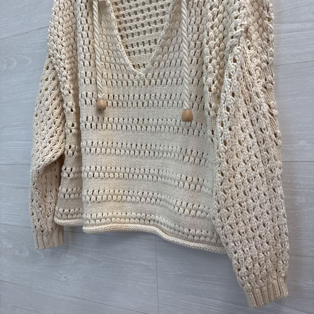 Zara Oversized Crochet Nautical Sweater Extra Small/Small