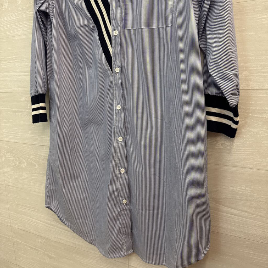 Joh. Striped Dress with Sweater Detail Small