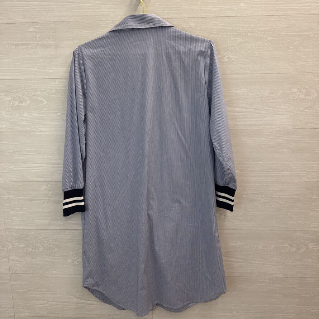 Joh. Striped Dress with Sweater Detail Small