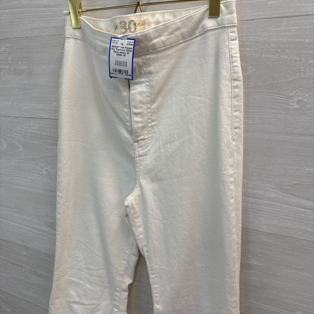 We The Free White Flare Jeans 30