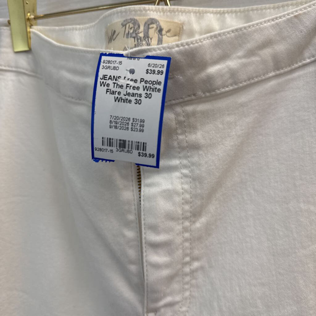 We The Free White Flare Jeans 30