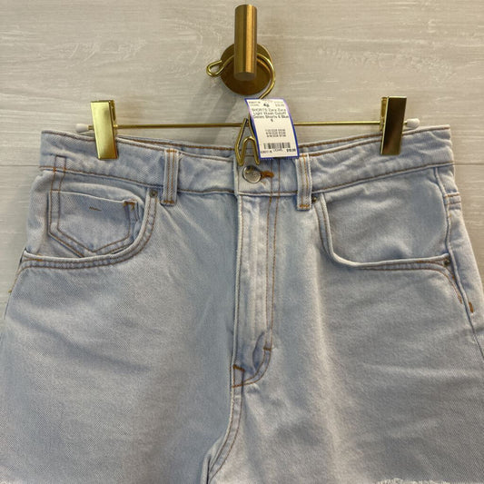 Zara Light Wash Cutoff Denim Shorts 6