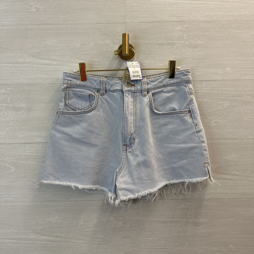 Zara Light Wash Cutoff Denim Shorts 6