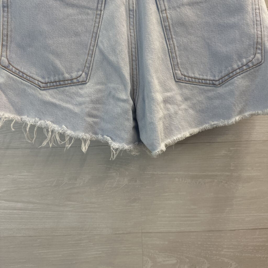 Zara Light Wash Cutoff Denim Shorts 6